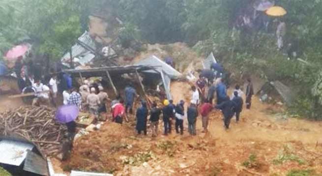 Manipur:  9 including 8 children killed  in a massive landslide in Tamenglong
