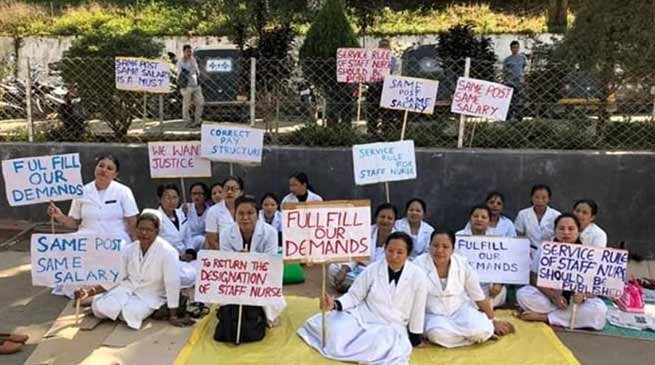 Assam Nurses launches indefinite strike