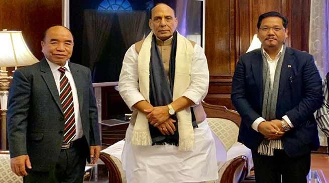 Citizenship( Amendment) Bill: Cms of Mizoram and Meghalaya meet Rajnath Singh