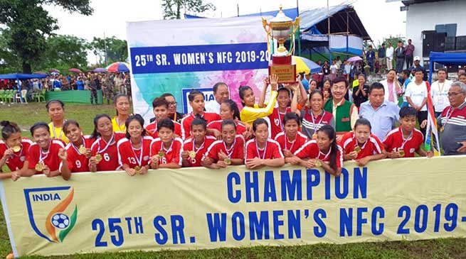 Arunachal: Manipur lifts 25th Senior National Women Football trophy defeating Railways by 1-0